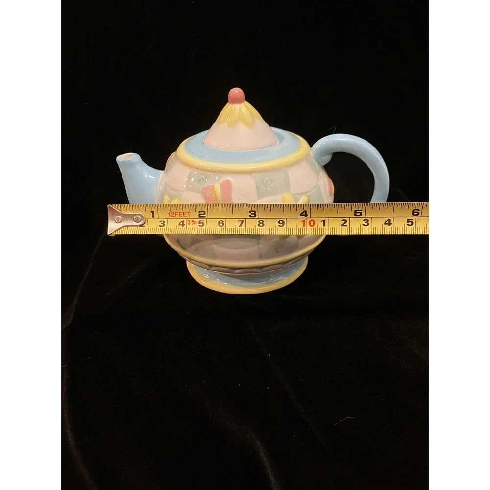 Vintage Oneida Country Bouquet Rainbow Garden Ceramic Teapot Discontinued
